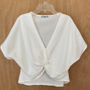 Zara cinched-front crop top